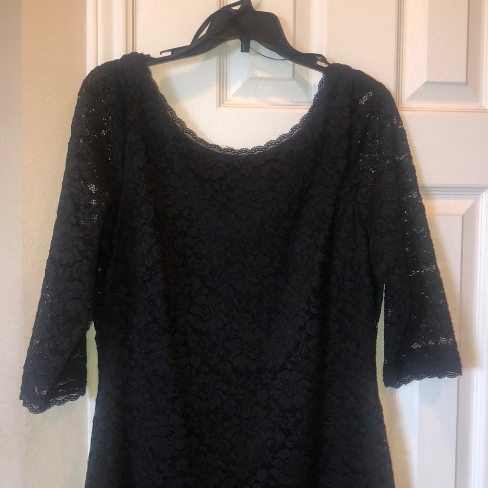 Black lace dress